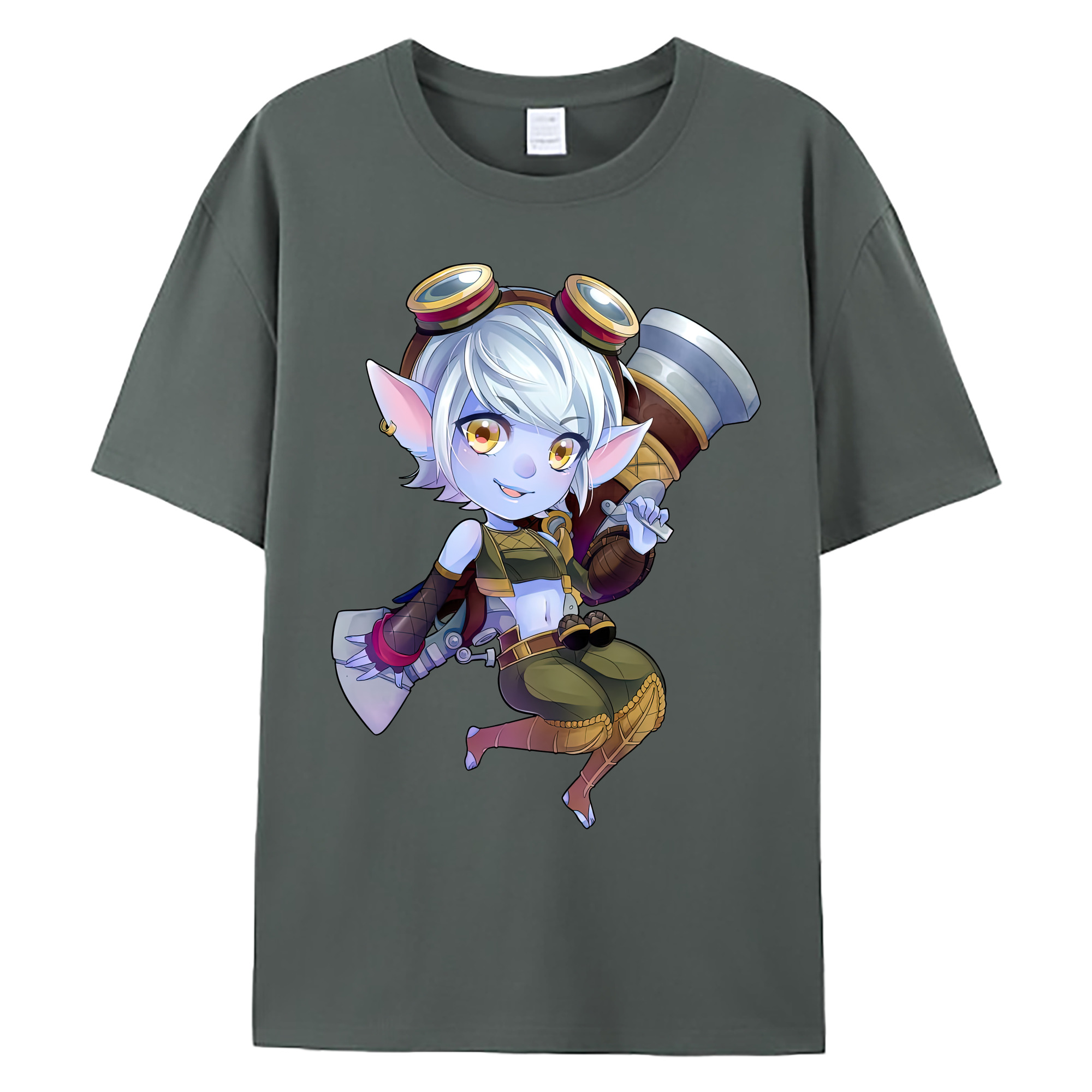（画像用） リーグ・オブ・レジェンド League of Legends LOL 綿100％ メンズ半袖Tシャツ｜肌触りやわらか＆通気性